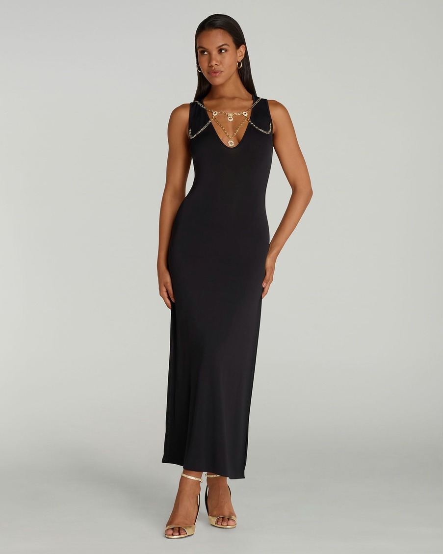 Черное пляжное платье Haislee