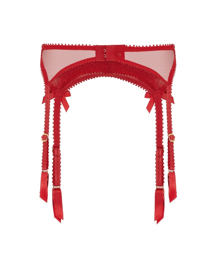 Красный пояс для чулок Yuma