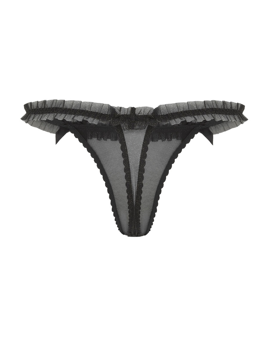 Черные трусы стринги Mixi