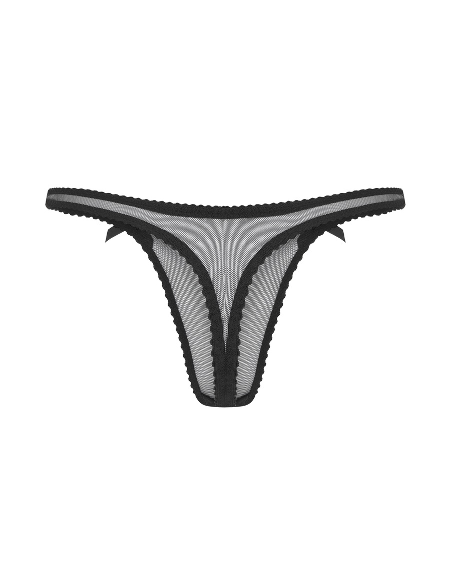 Черные трусы стринги Saylor