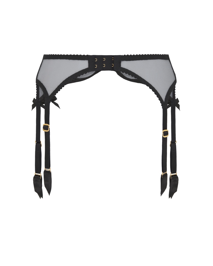 Черный пояс для чулок Saylor