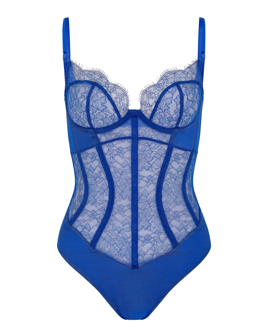 Синее боди Kamilla