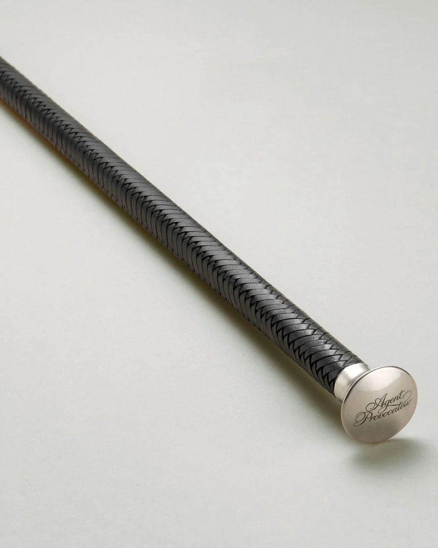 Черный хлыст из кожи и металла Zelda