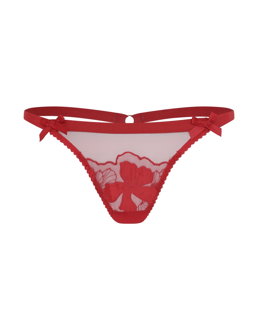 Красные трусы стринги Ettah