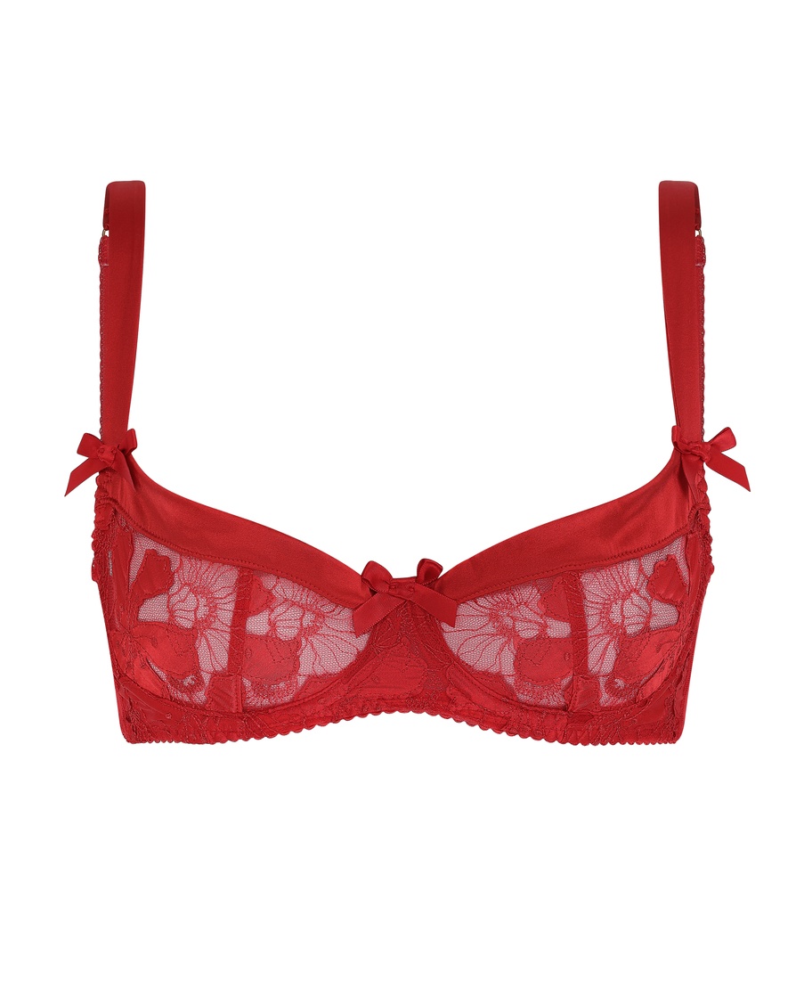 Красный бюстгальтер балконет Ettah