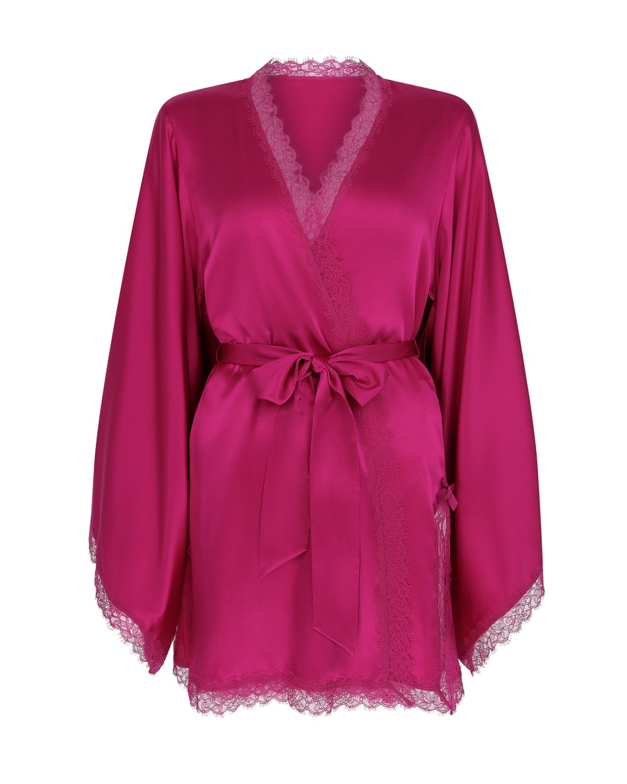 Халат-кимоно цвета фуксия Gisele