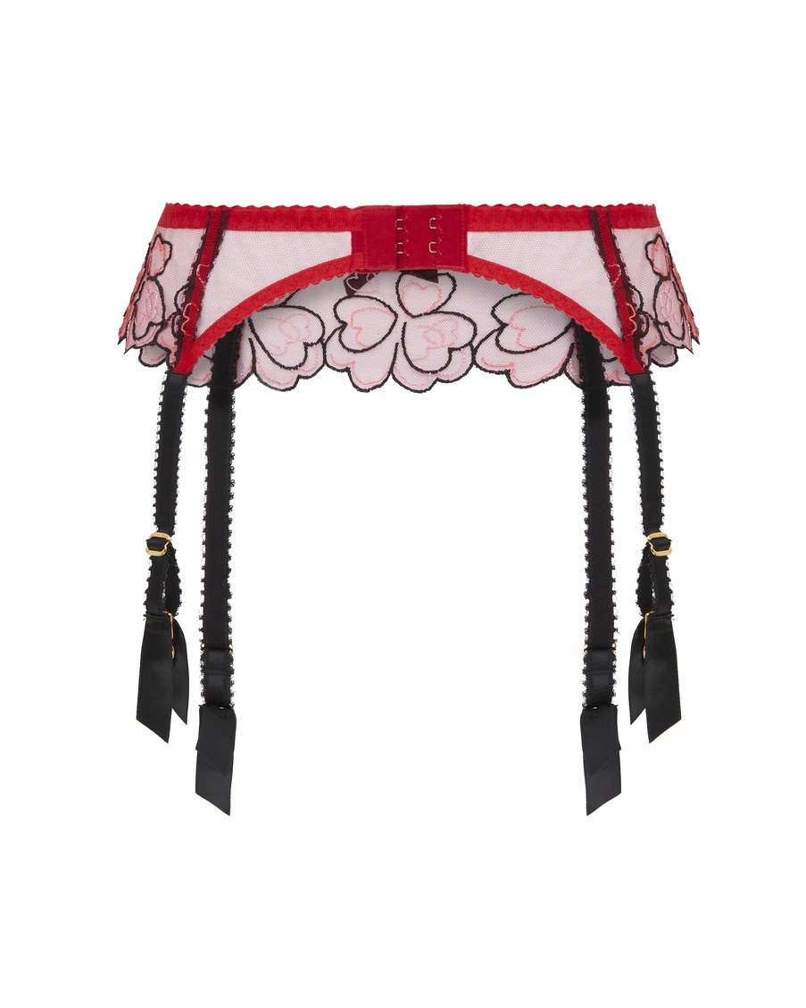 Красный пояс для чулок Maysie