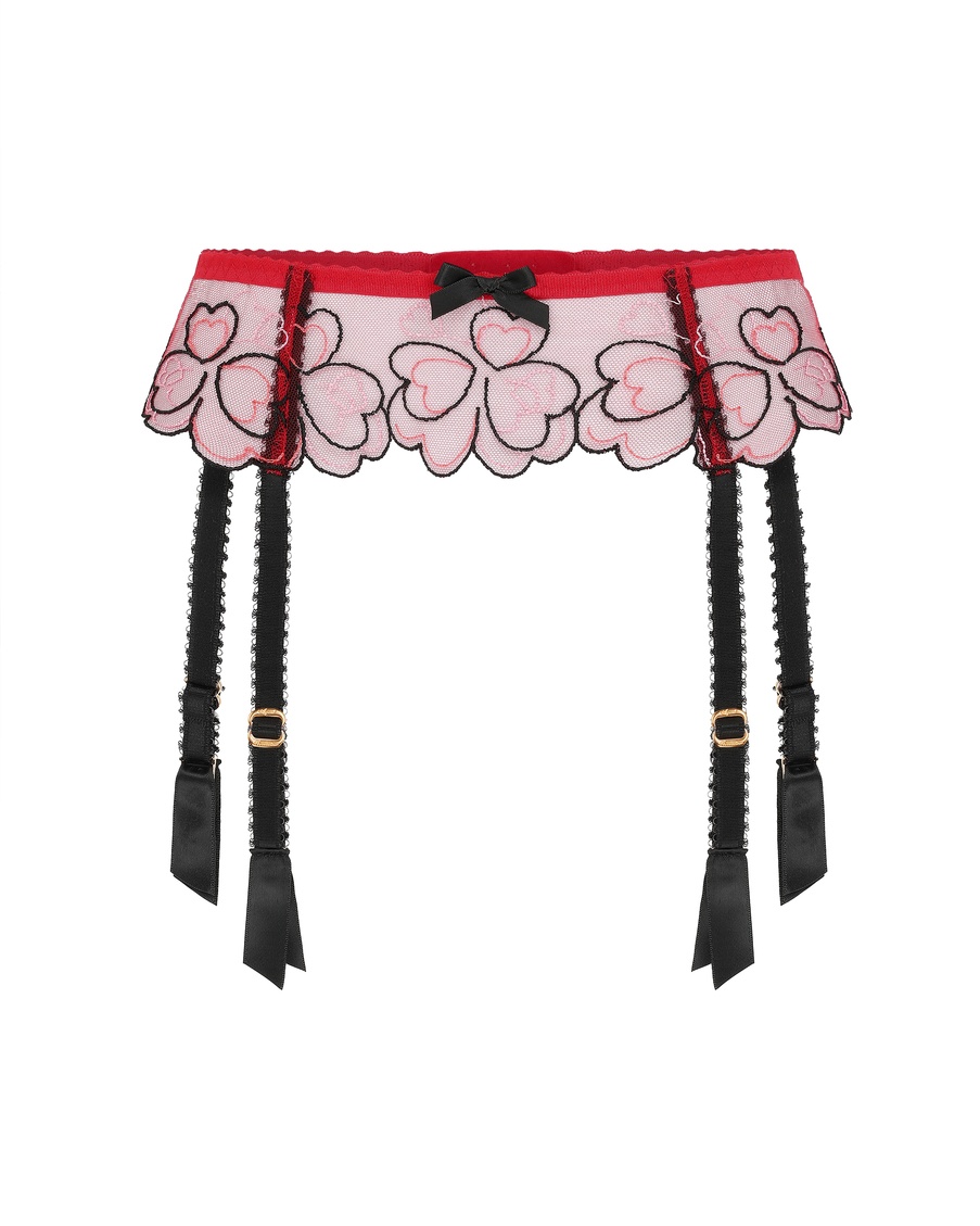 Красный пояс для чулок Maysie