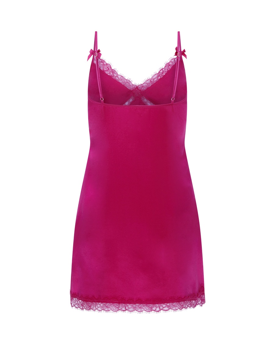 Короткая сорочка цвета фуксия Gisele