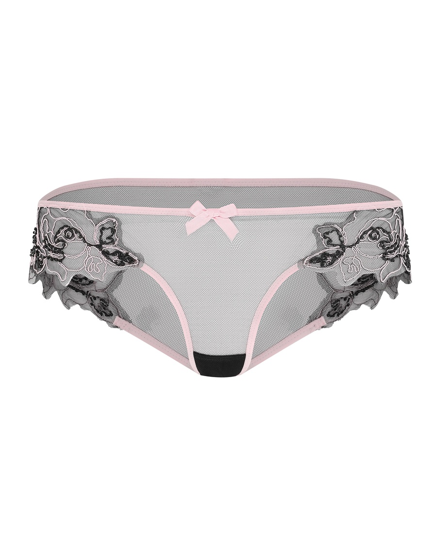 Черно-розовые классические трусы Lindie