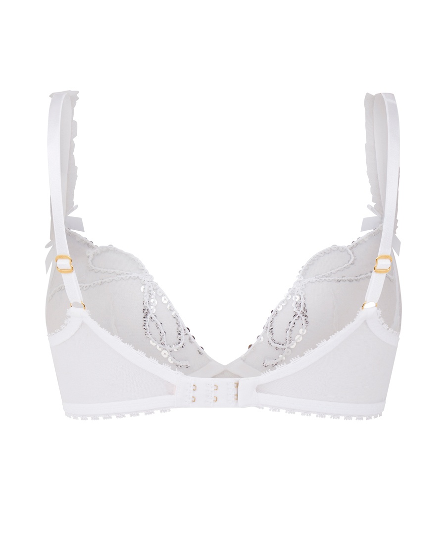 Белый бюстгальтер с мягкой чашкой Melle