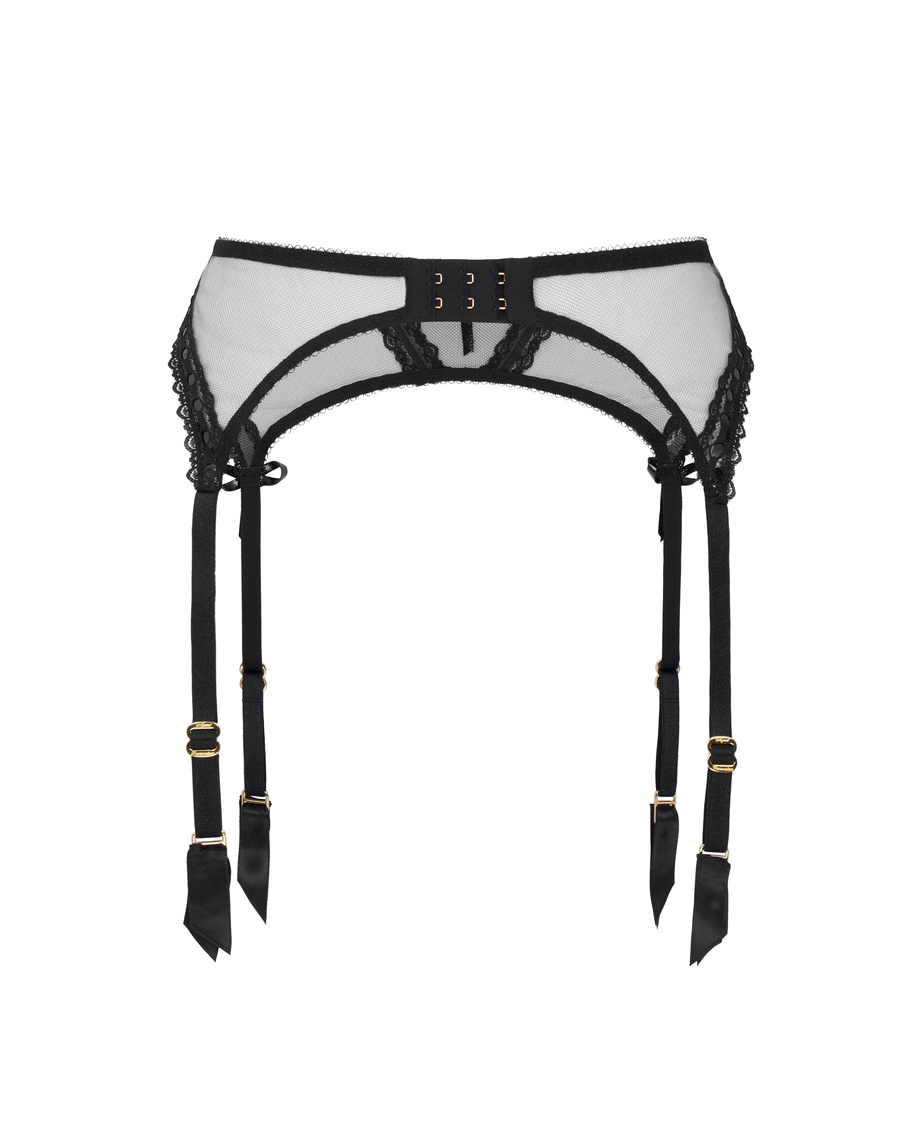 Черный пояс для чулок Zarie