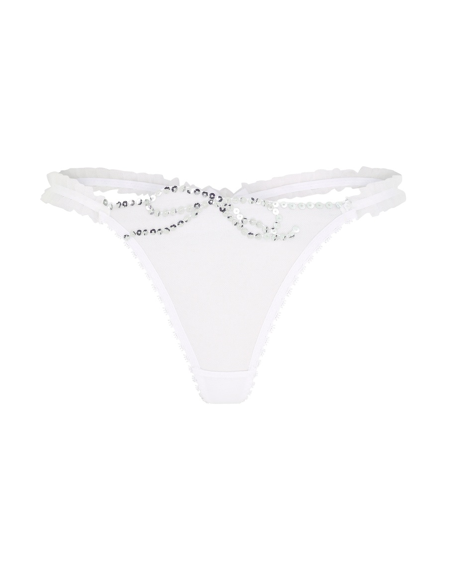 Белые трусы стринги Melle