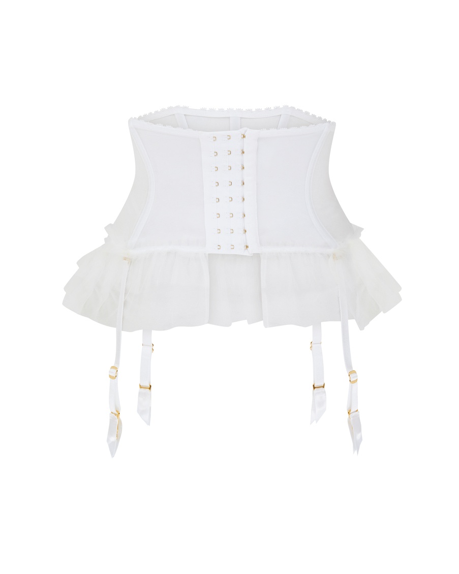 Белый корсетный пояс Melle