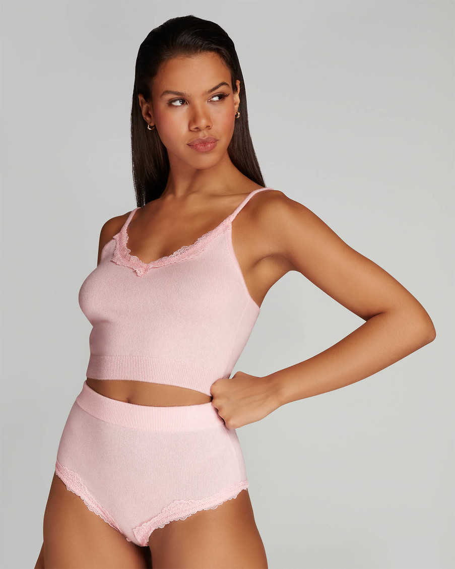 Розовые трусы с высокой посадкой Feebee