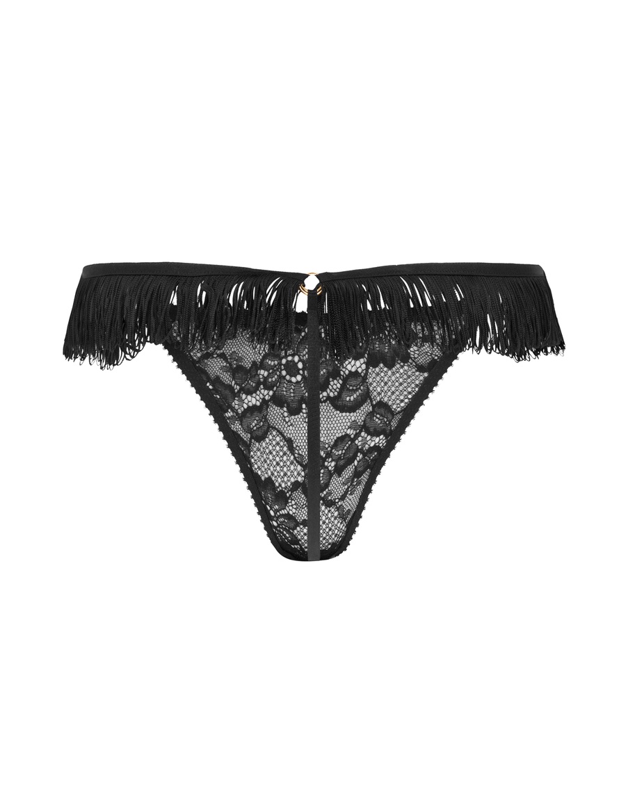 Черные трусы стринги Miabelle