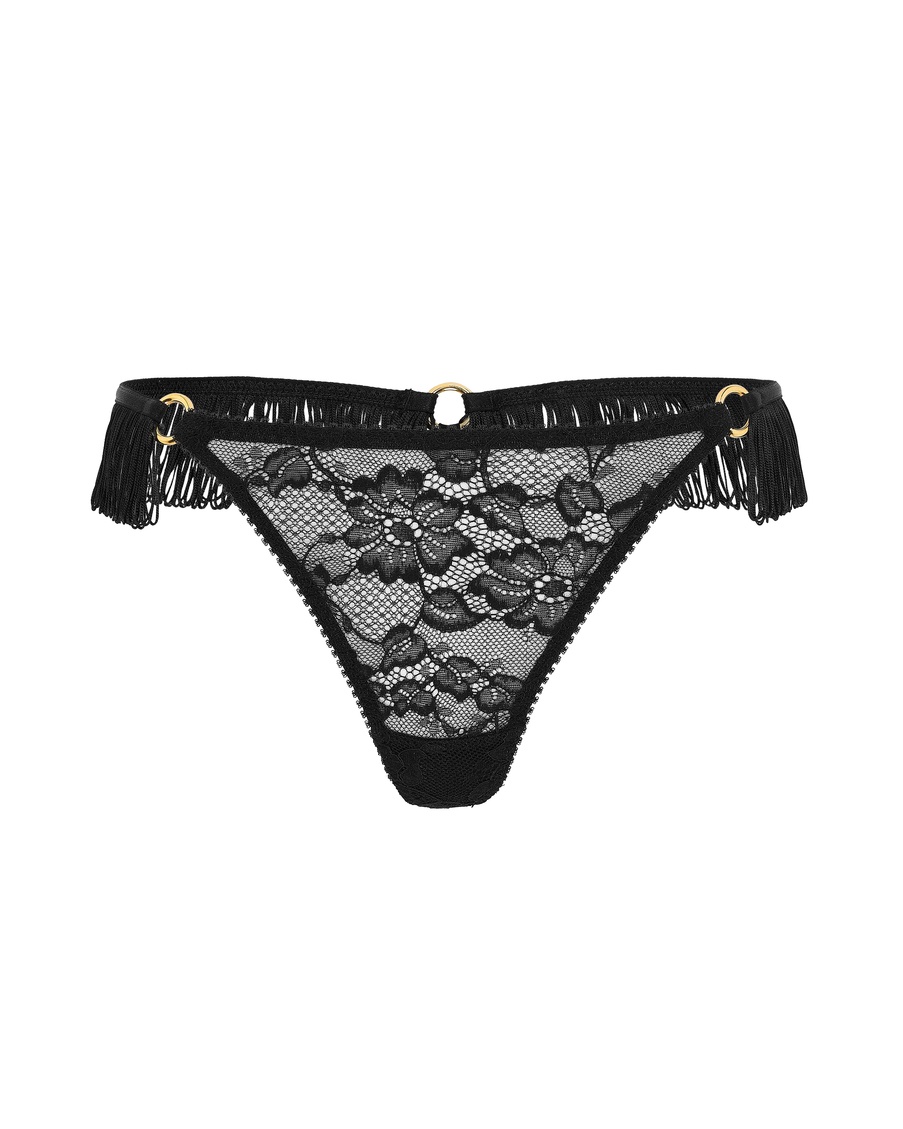 Черные трусы стринги Miabelle