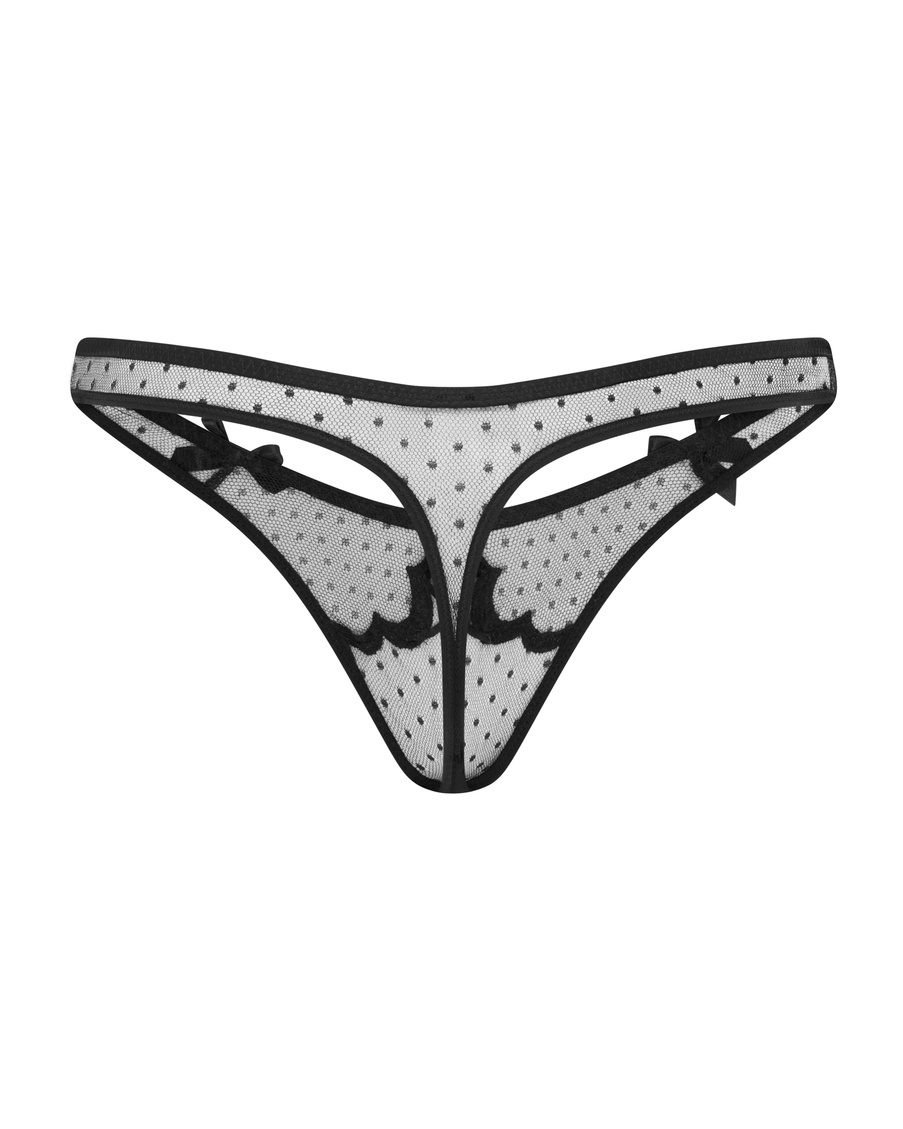 Черные трусы стринги Katanah