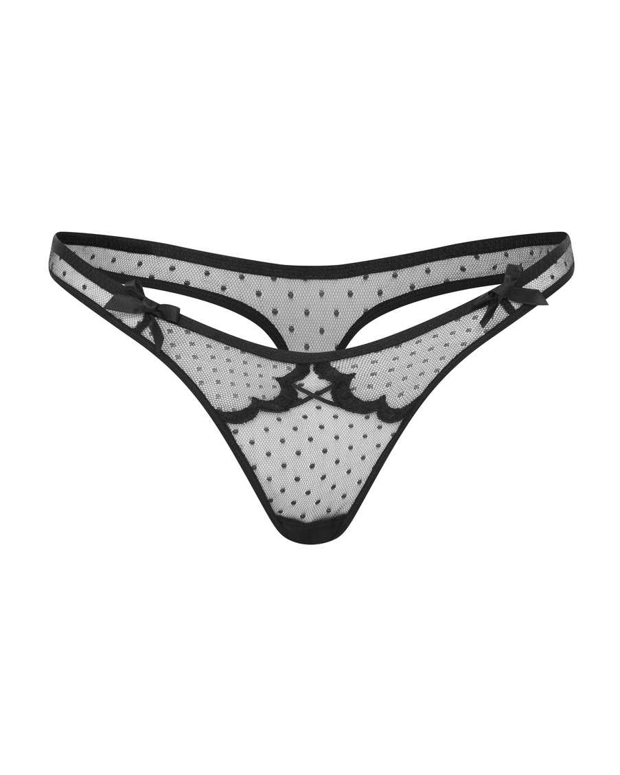 Черные трусы стринги Katanah