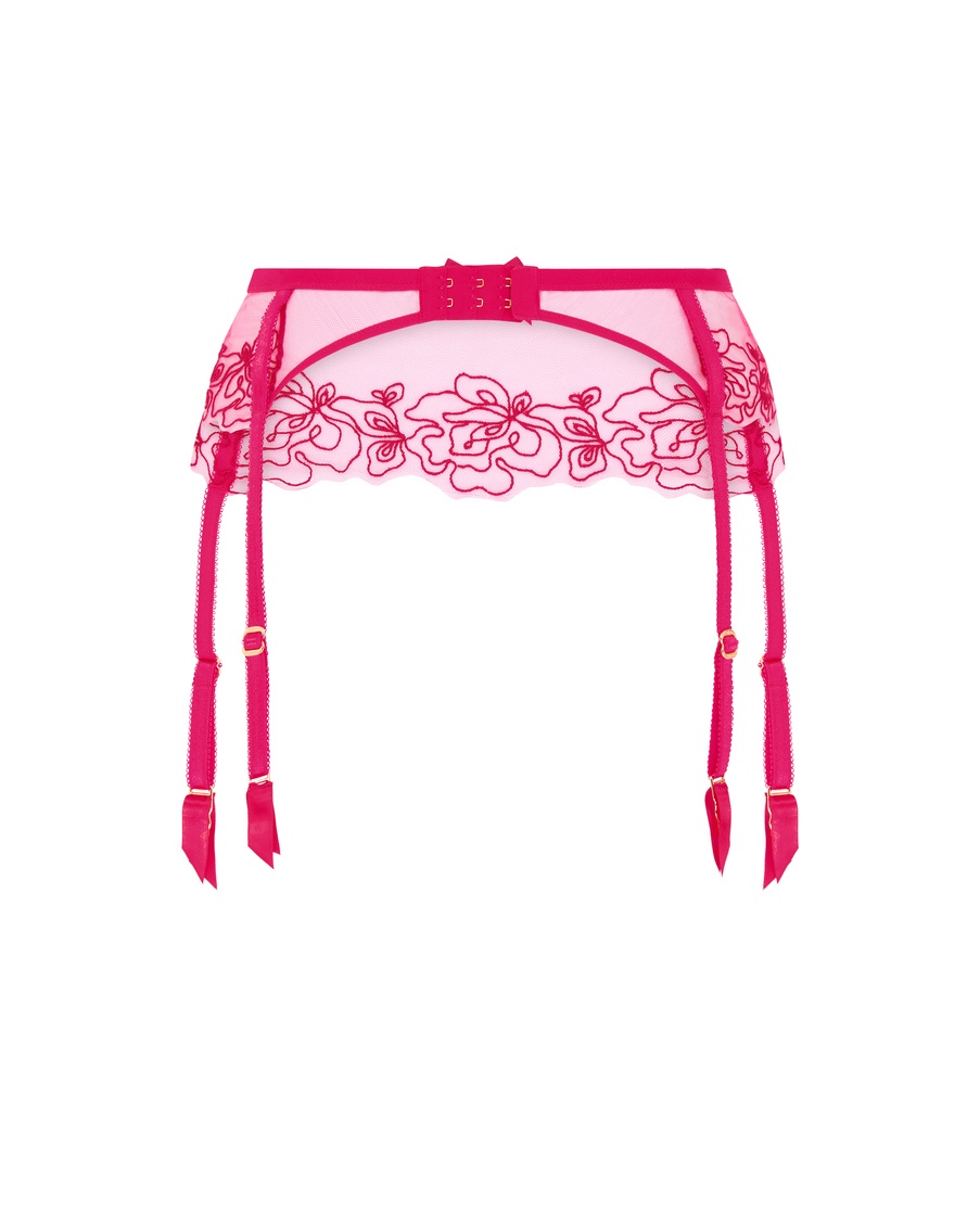 Розовый пояс для чулок Juni