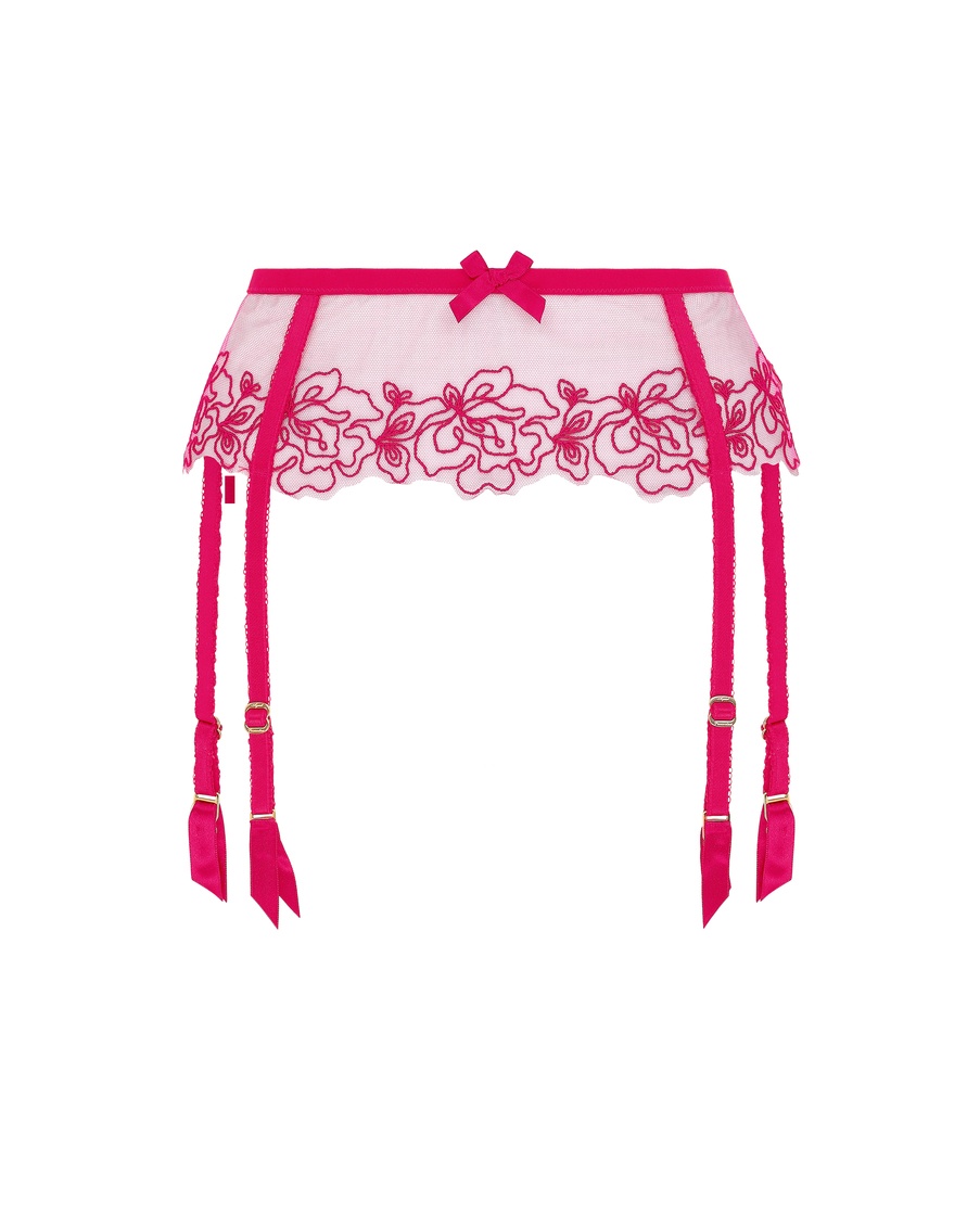 Розовый пояс для чулок Juni