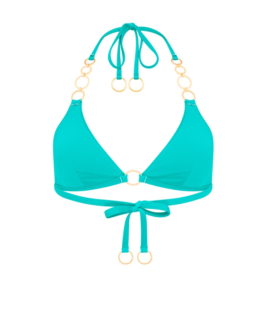 Бирюзовый топ купальника Lustia