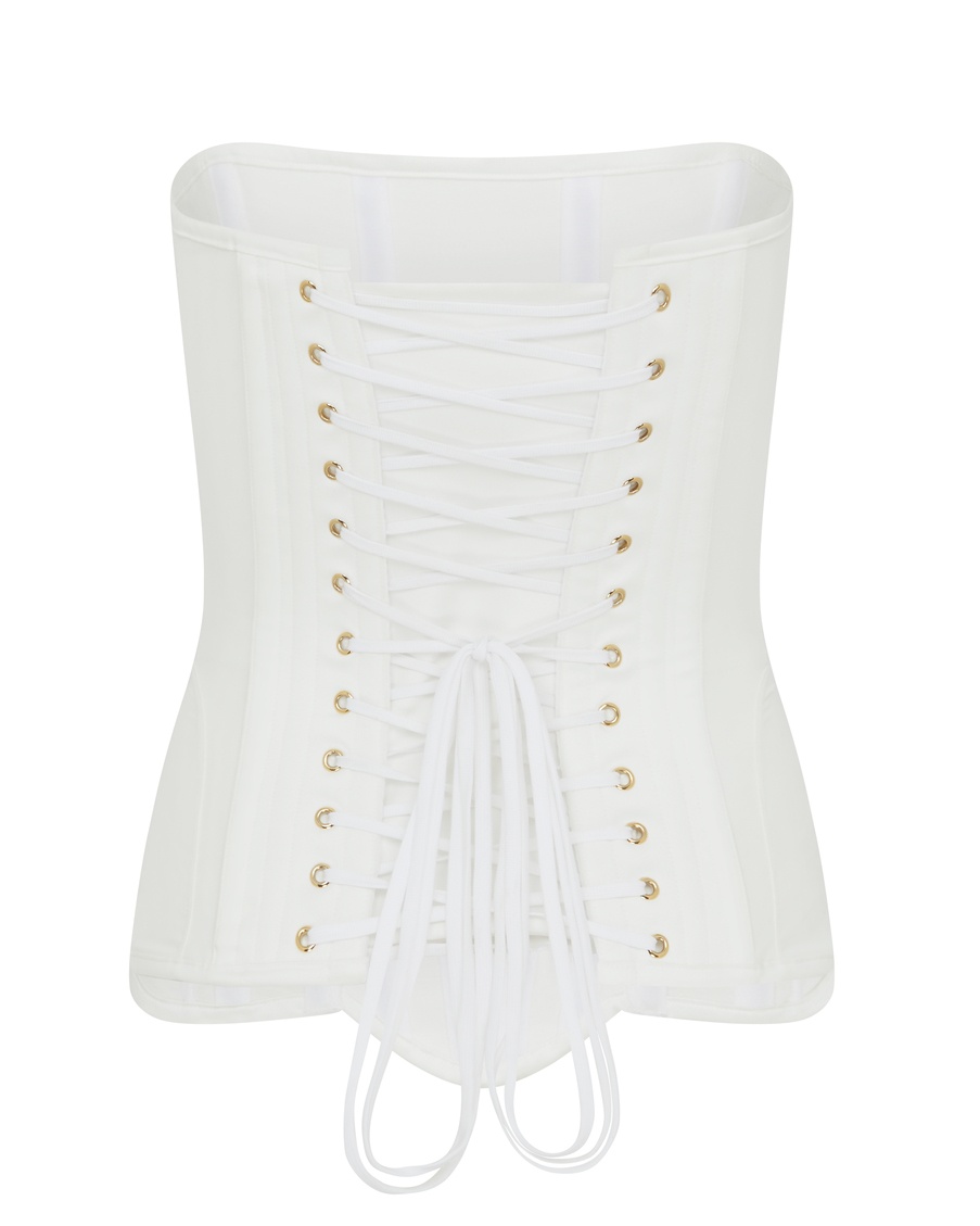 Белый корсет Scarlie
