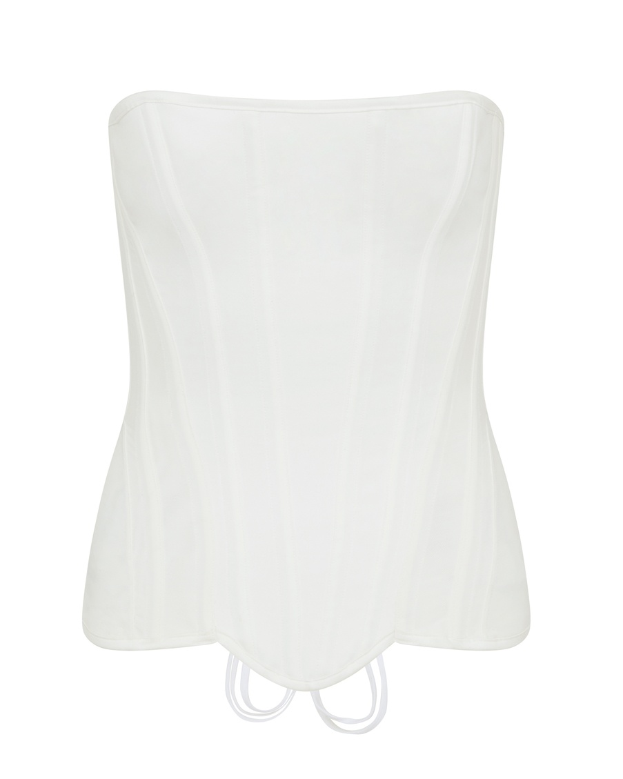 Белый корсет Scarlie