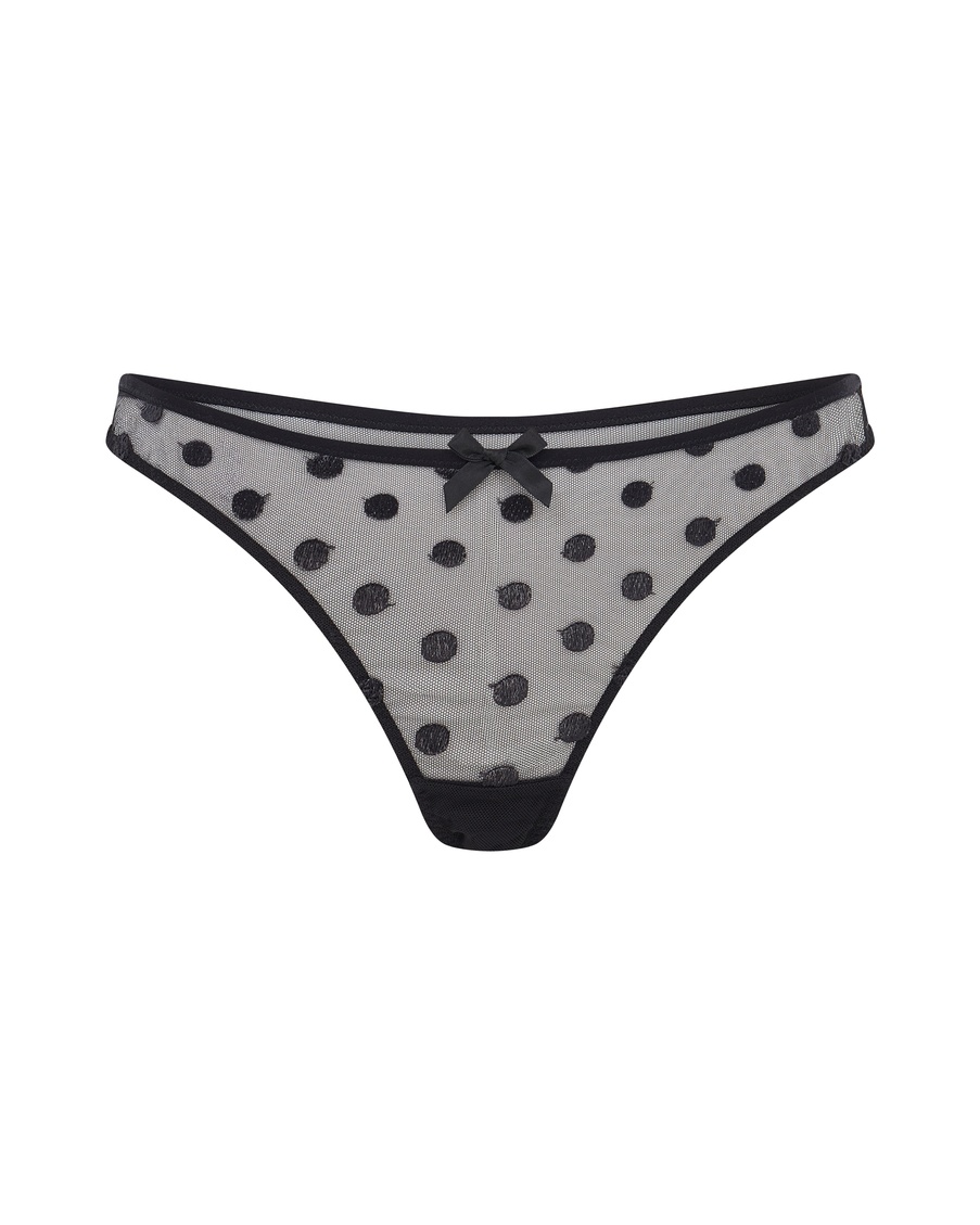 Черные трусы стринги Camsen