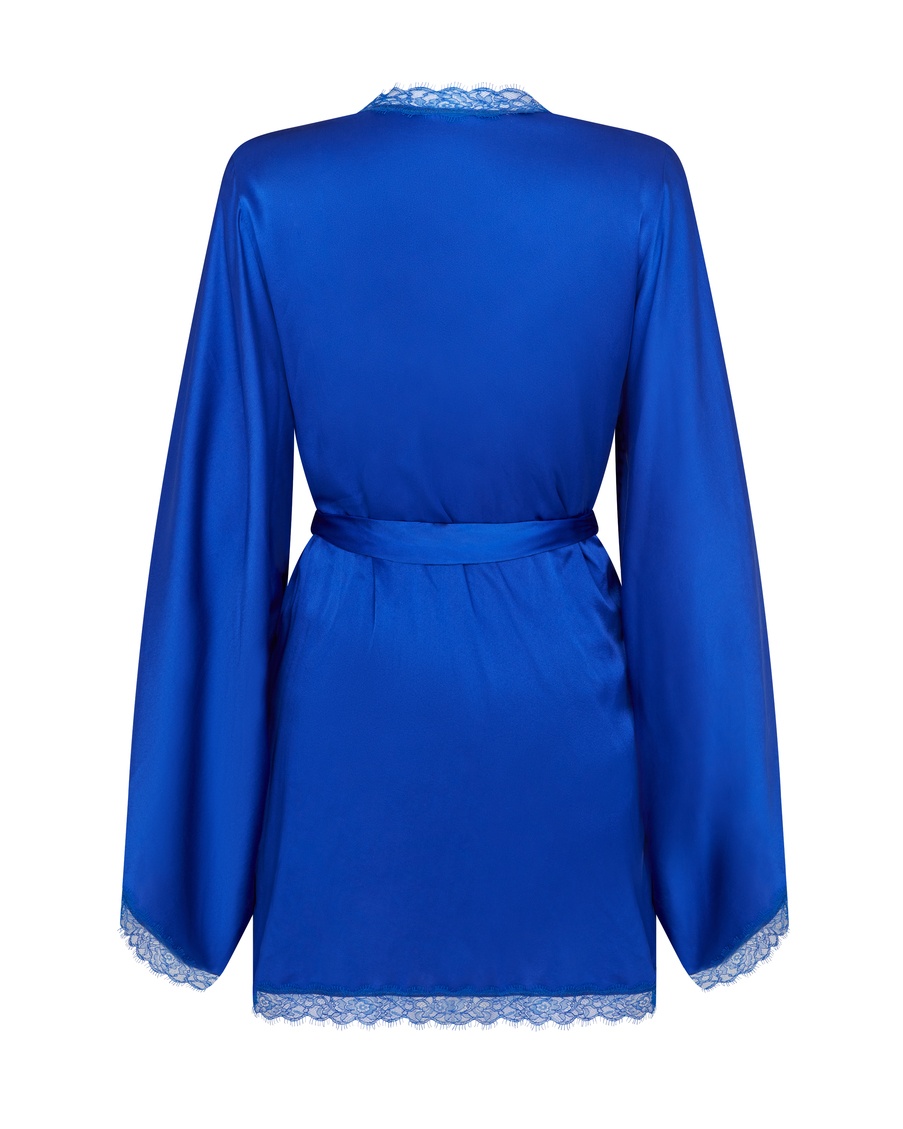 Синий халат-кимоно Gisele