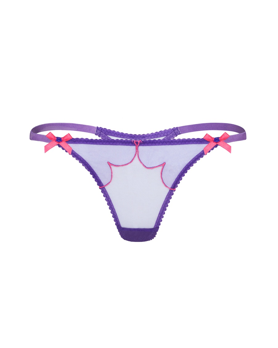 Фиолетовые трусы стринги Lorna