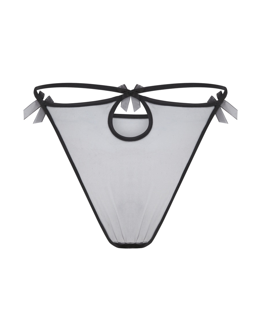 Черные прозрачные классические трусы Buffie