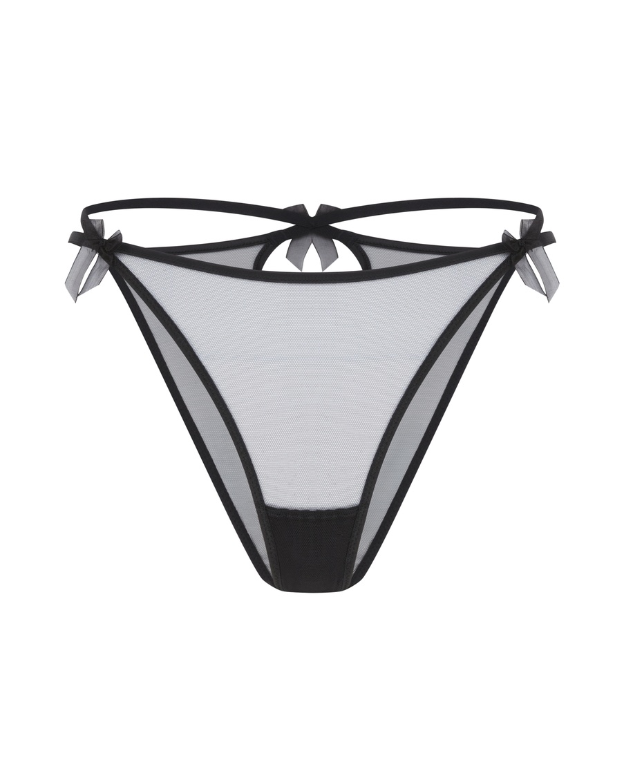 Черные прозрачные классические трусы Buffie