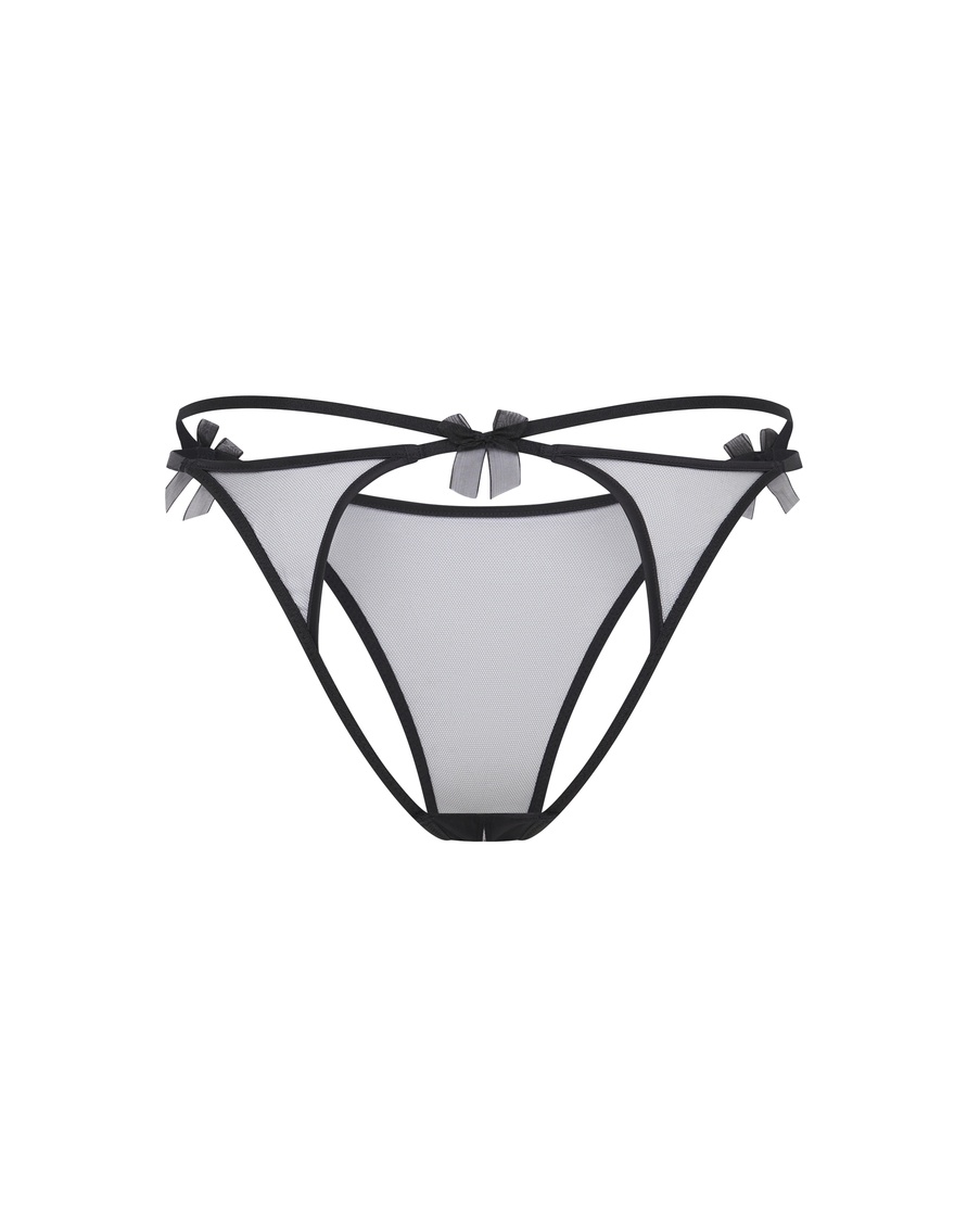 Черные прозрачные французские трусы Buffie