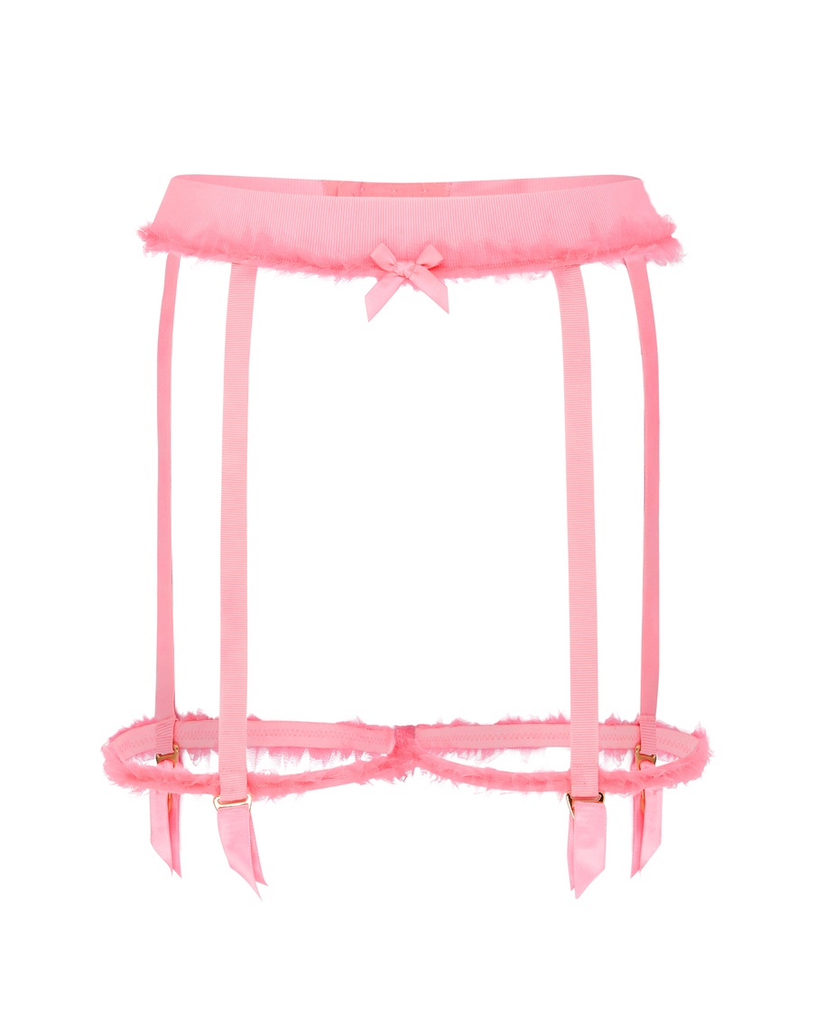 Розовый пояс для чулок Mimie