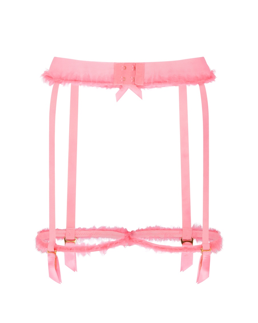 Розовый пояс для чулок Mimie