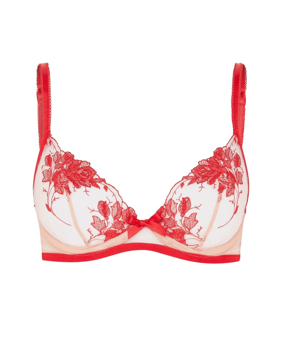 Красный бюстгальтер с мягкой чашкой Elvie