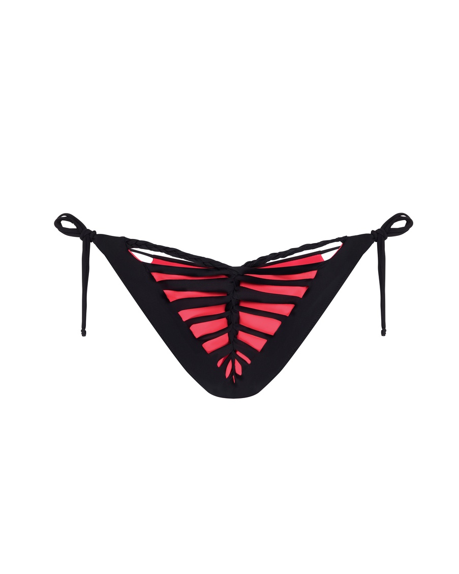 Черно-розовые плавки купальника Laticia