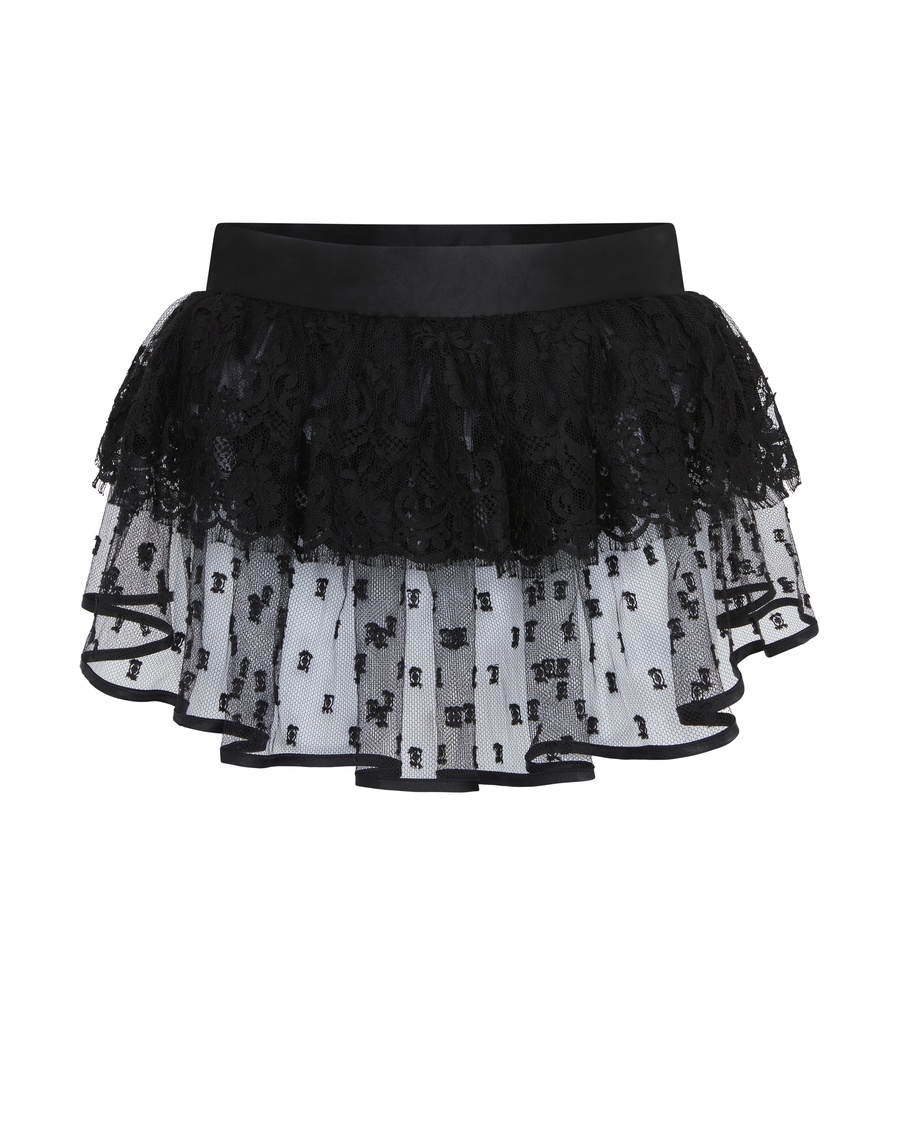 Черная юбка-баска Lovella