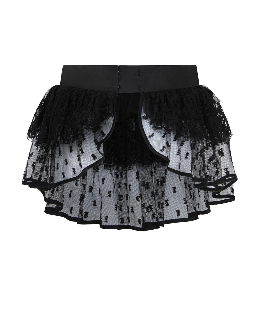 Черная юбка-баска Lovella