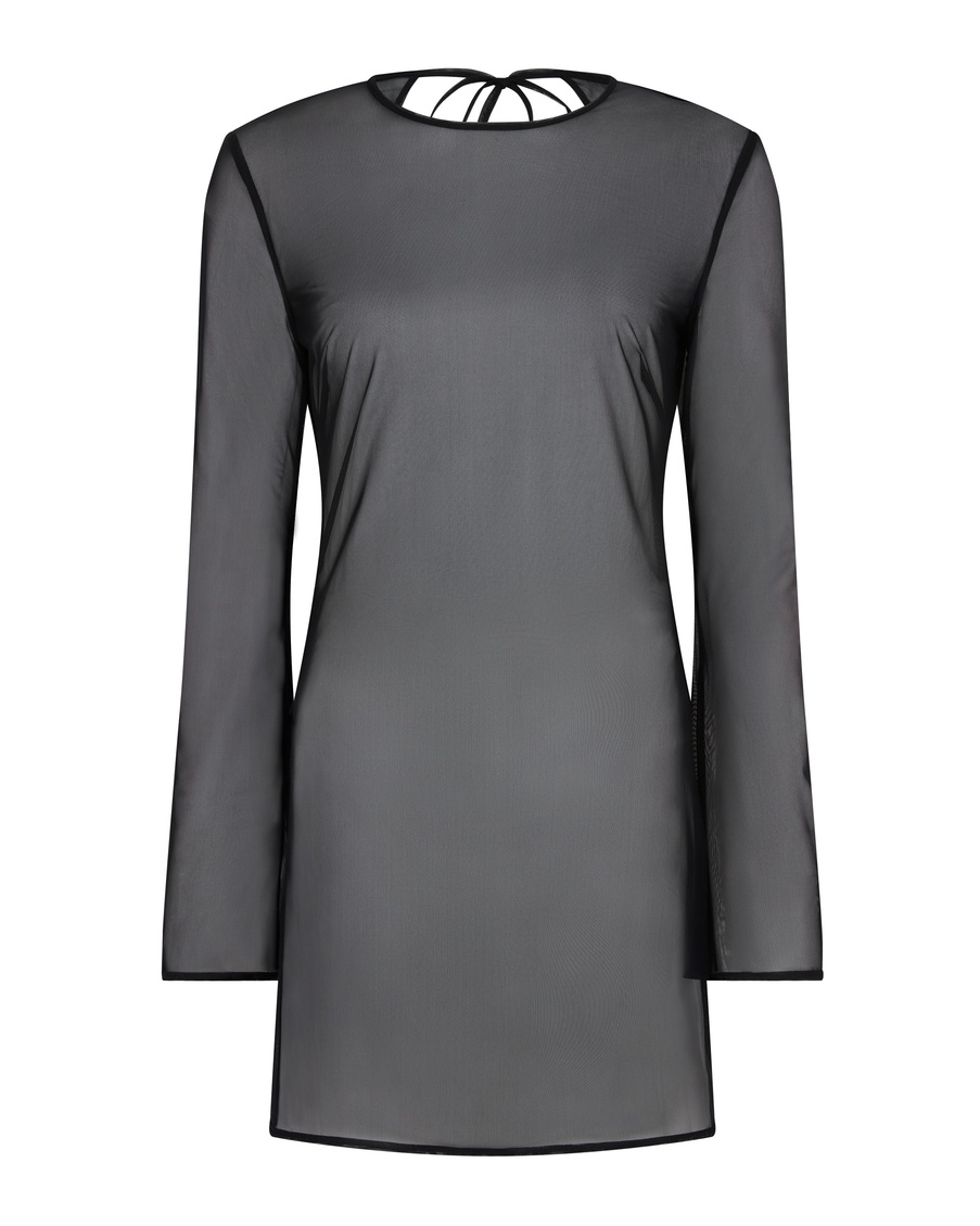 Черная пляжная накидка Zia