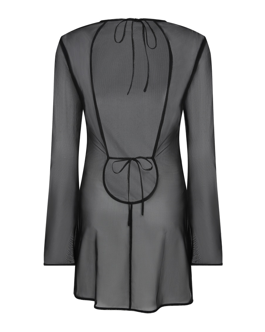 Черная пляжная накидка Zia