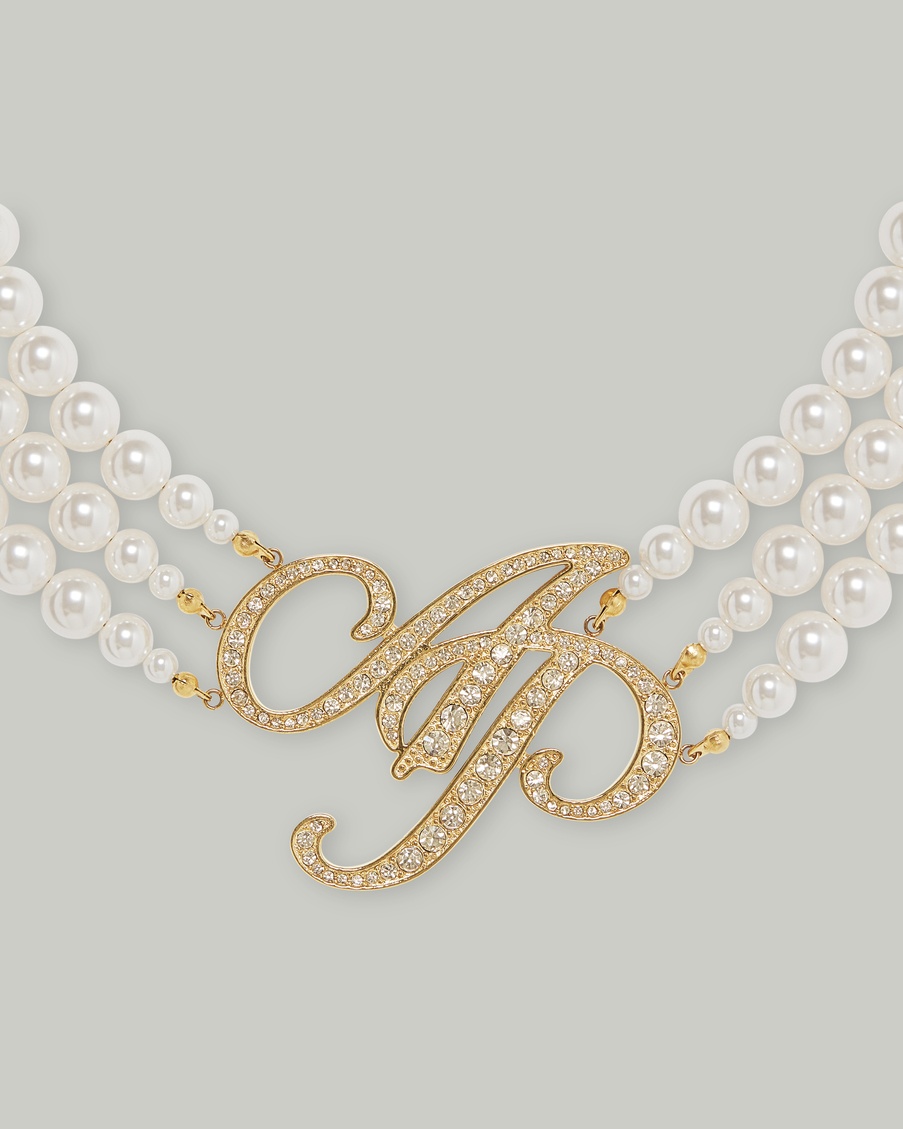 Жемчужно-золотое ожерелье Britt