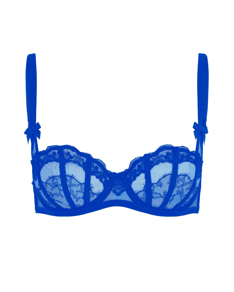 Синий бюстгальтер балконет Mariann