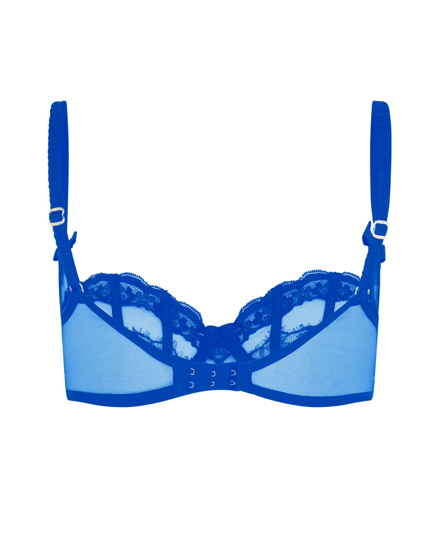 Синий бюстгальтер балконет Mariann