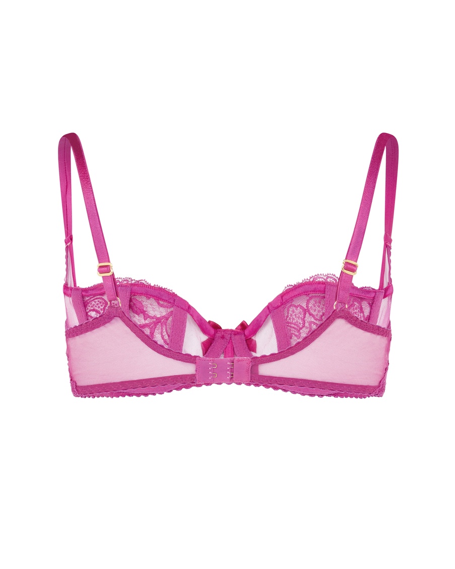Бюстгальтер балконет цвета фуксия Rozlyn