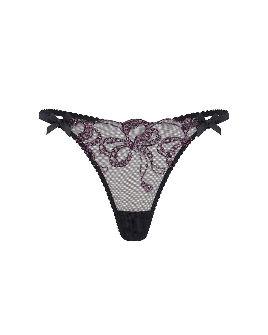 Черные трусы стринги Louella