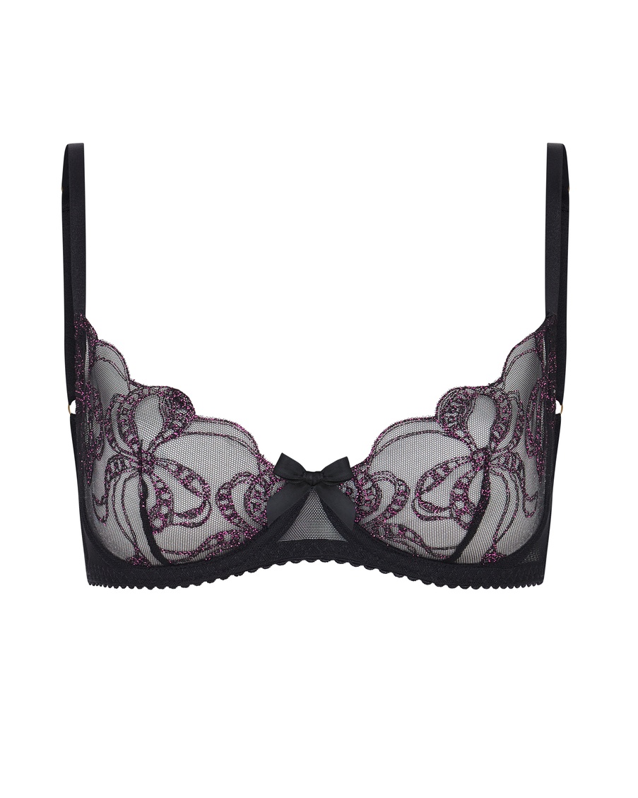 Черный бюстгальтер с мягкой чашкой Louella