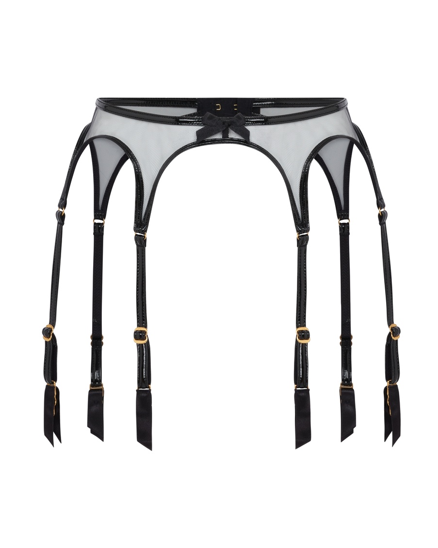 Черный пояс для чулок Ariella