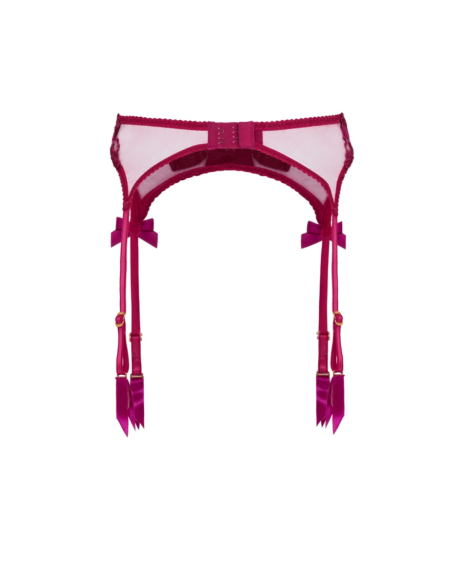 Пояс для чулок цвета маджента Liliya